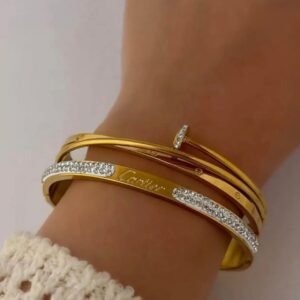 Stainless Steel Handcuff With Cartier