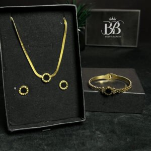 Golden Loops Crystal Necklace