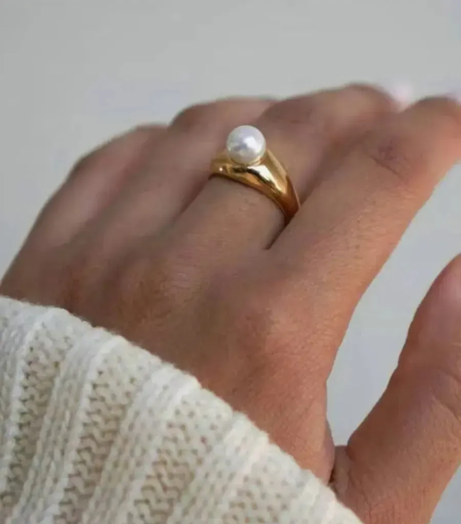 Single Pearl Ring - Image 2
