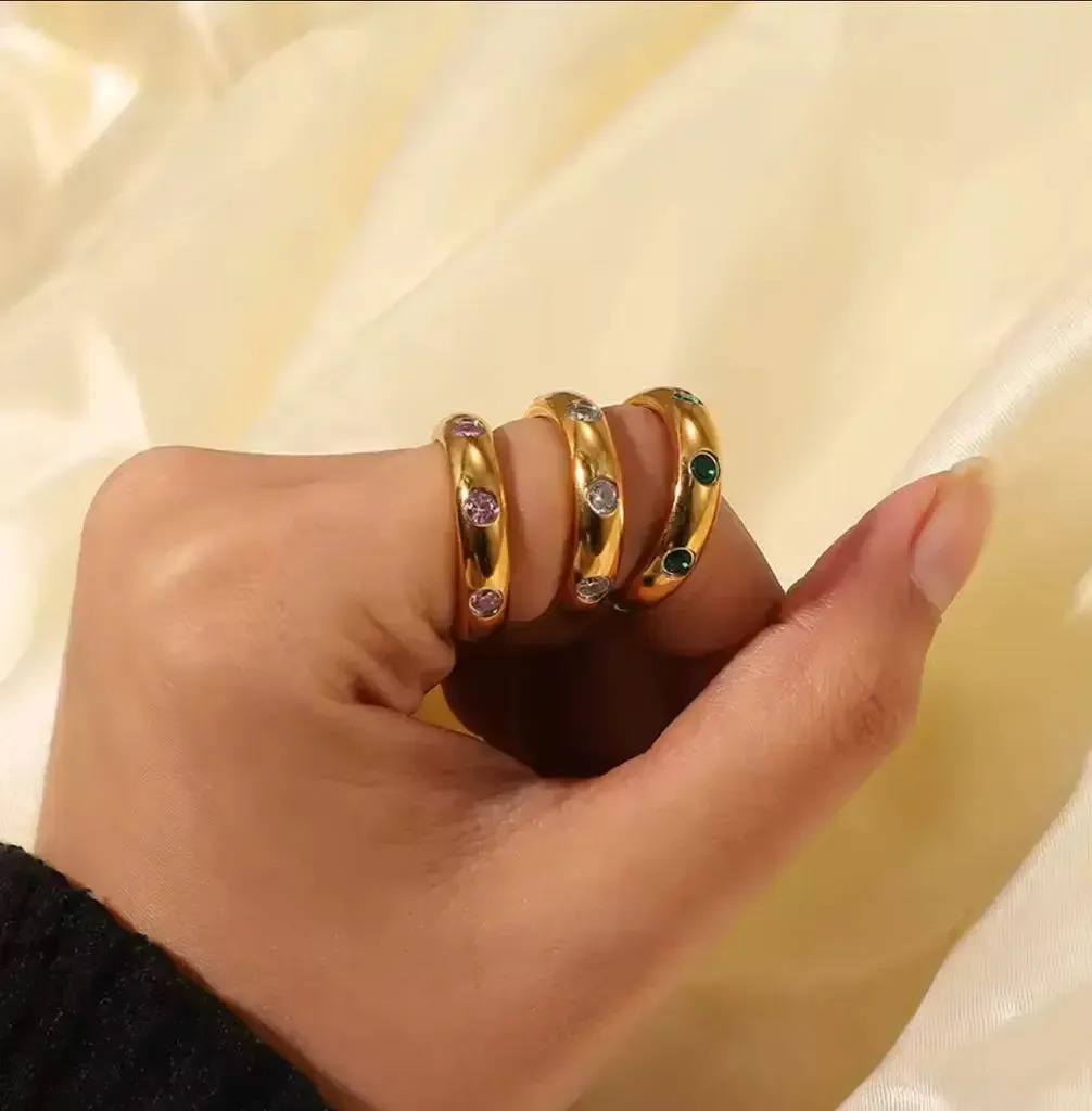 3-Stone Color Ring - Image 3