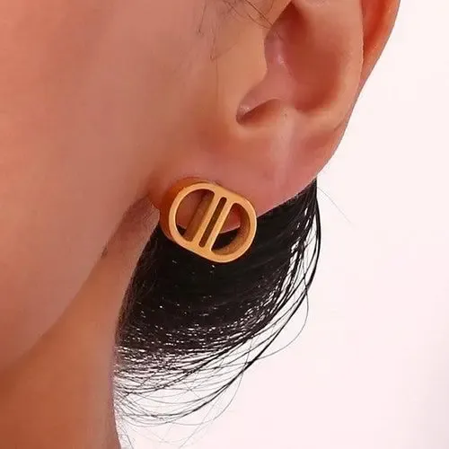 Branded Stud Earrings - Image 3